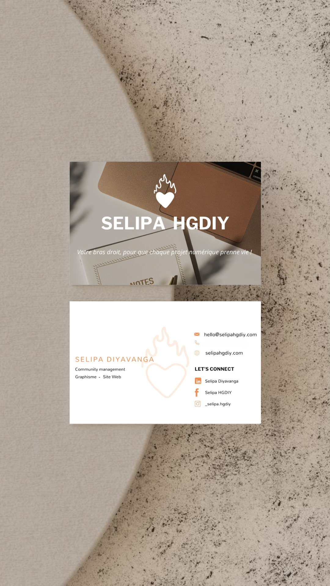 mock up carte de visite